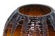 A & B Home Amber Textured Cylindrical Glass Vase-1