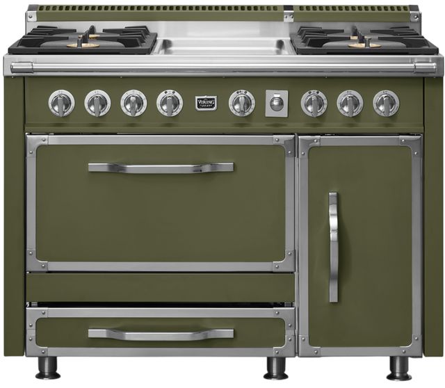 Viking® Tuscany 48" Martini Pro Style Dual Fuel Range with Griddle-0