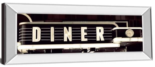 Classy Art Diner by Susan Bryant Mirrored Frame Wall Art-1