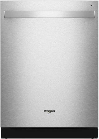 Whirlpool® 24" Fingerprint Resistant Stainless Steel Top Control Built-In Dishwasher  with Total Coverage Wash Action and Auto Open Air Dry
