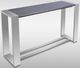 VIG Furniture Modrest Fauna Elm Gray/Stainless Steel Console Table-0