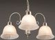 YHD Manzanita Satin Nickel/White 3-Light Chandelier-4