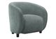 Monarch Specialties Inc. Green 30" Rounded Barrel-Back Accent Chair with Black Legs-0