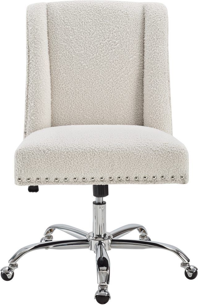 Linon Draper Sherpa Office Chair-0