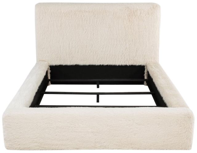 Coaster® Rebecca Cream California King Upholstered Panel Bed-2