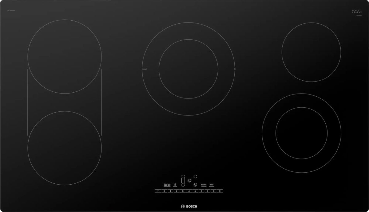 Bosch® 800 Series 36" Black Electric Cooktop