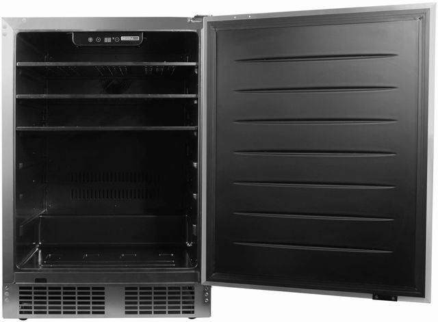 Lynx® Sedona 24" 5 Cu. Ft. Stainless Steel Built-In or Freestanding Outdoor Under the Counter Refrigerator-1