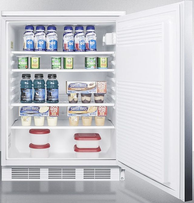 Accucold® by Summit® 24" 5.5 Cu. Ft. Stainless Steel Compact Refrigerator-3