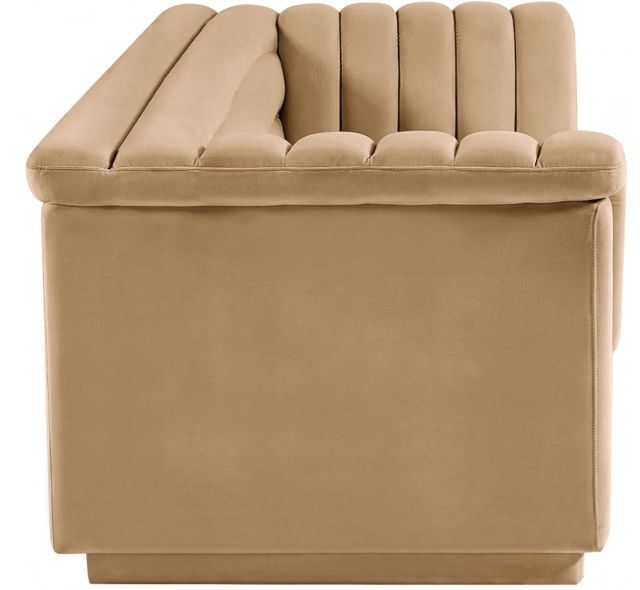 Meridian Furniture Cascade Camel Velvet Sofa-3