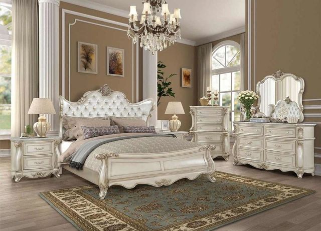 New Classic® Home Furnishings Monique 5-Piece White Queen Bedroom Set-1