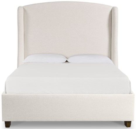 Bassett® Furniture Customizable Paris Twin Upholstered Panel Arched Bed-1