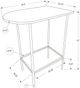 Table de bistro rectangulaire hauteur comptoir, noir, Monarch Specialties®-1