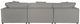 Jackson Furniture Posh 6-Piece Dove Modular Sectional-3