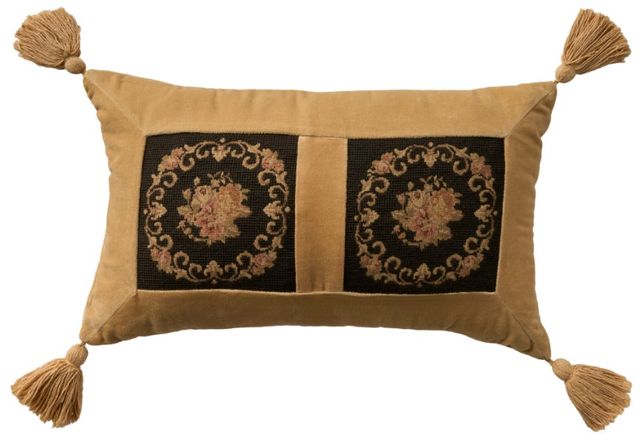 Nourison Home™ Mina Victory Vintage Pillow Black 13"x22" Throw Pillow-0