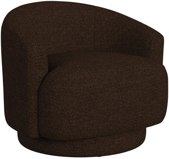 Elements International Mojave Chocolate Swivel Chair-0