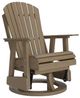 Signature Design by Ashley® Hyland Wave Driftwood Outdoor Swivel Glider Chair-0