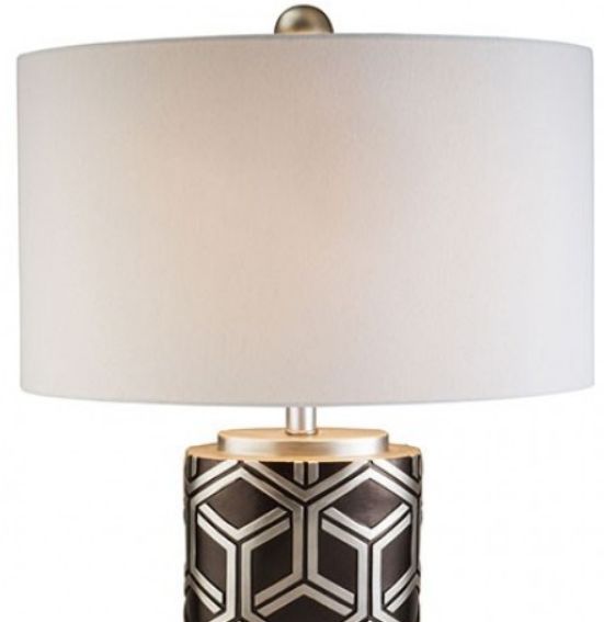 Furniture of America® Nena Silver Table Lamp-1