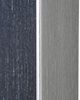 A & B Home Blue/Cream/White Myrtle Framed Gesso Wall Art-2