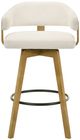 Armen Living Callah Amber Glow/White Barstool-2