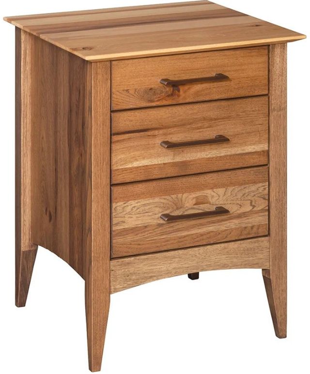 Country Classic Collection Customizable Simplicity 3-Drawer Nightstand-0