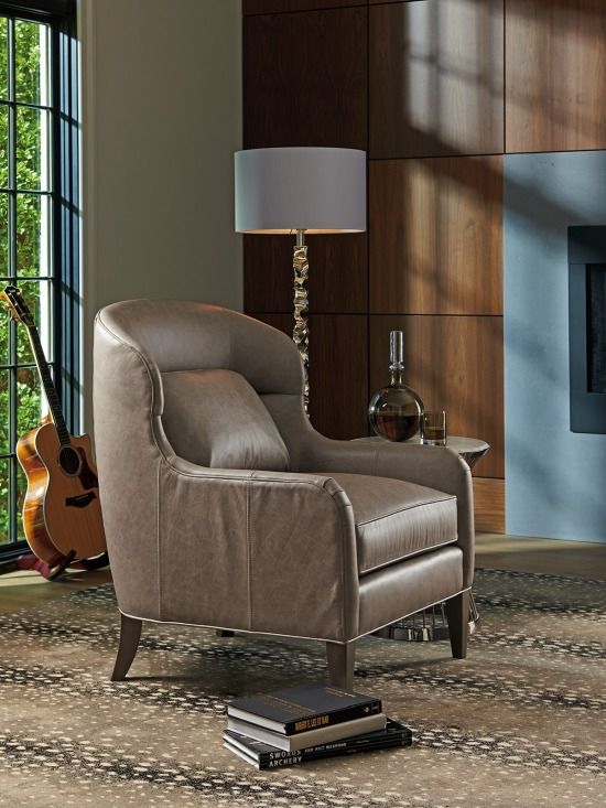 Lexington Home Customizable Ariana Chaffery Leather Chair-1