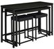 Coaster® Hawes 4-Piece Dark Charcoal Multipurpose Counter Height Dining Set-0