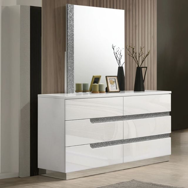 New Classic® Home Furnishings Paradox White Mirror-1