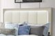 Global Furniture USA Emma Natural/White Queen Panel Bed with LED and USB-2