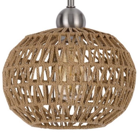 Cal® Lighting & Accessories Medan Burlap Pendant-2
