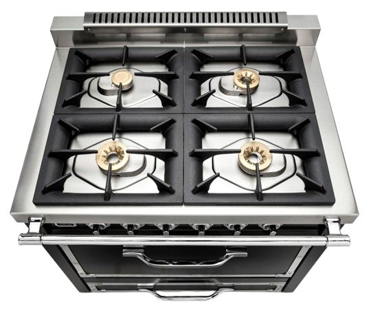 Viking® Tuscany 36" Pure White Pro Style Dual Fuel Range-2