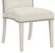Fairfield® Customizable Entree Dining Empire Short Back Armless Stack Chair with Linen Legs-2