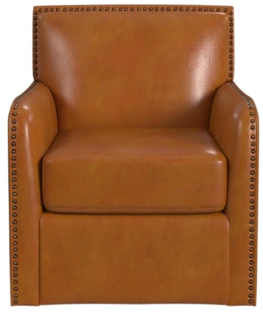 Flexsteel® Customizable Beckett Leather 32" Swivel Chair-2