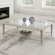 ACME Furniture Zaba Glass Top Coffee Table with Silver Base-1