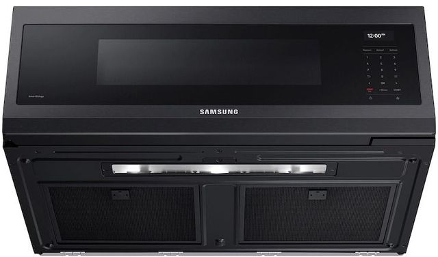 Samsung 1.1 Cu. Ft. Fingerprint Resistant Black Stainless Steel Over The Range Microwave-2