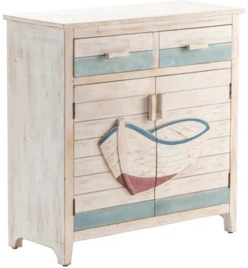 Crestview Collection Galilee Aqua/White Wash Cabinet-0