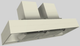 Vent-A-Hood® 66" Biscuit Contemporary Island Range Hood-4