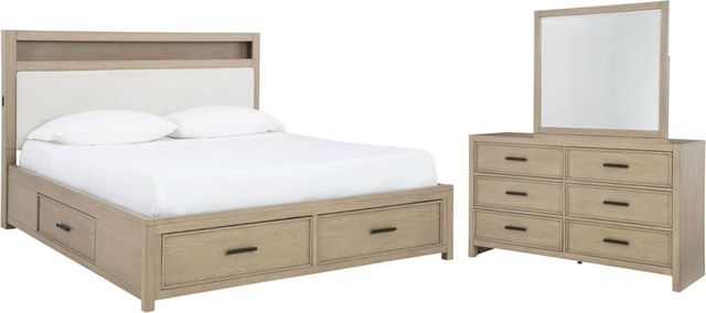 Signature Design by Ashley® Calmoro 3-Piece Gray King Bedroom Set-0
