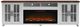 Legends Home Hampton Barnwood/Jasmin White 96" Fireplace Console-3