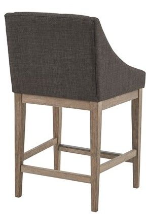 Ollix by Madison Park Simon Charcoal Counter Stool-2