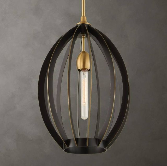 Uttermost® Darby Dark Bronze/Warm Brass Pendant-1