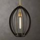 Uttermost® Darby Dark Bronze/Warm Brass Pendant-1
