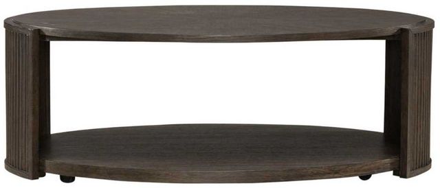 Liberty Furniture City View Coffee Bean Oval Cocktail Table-2
