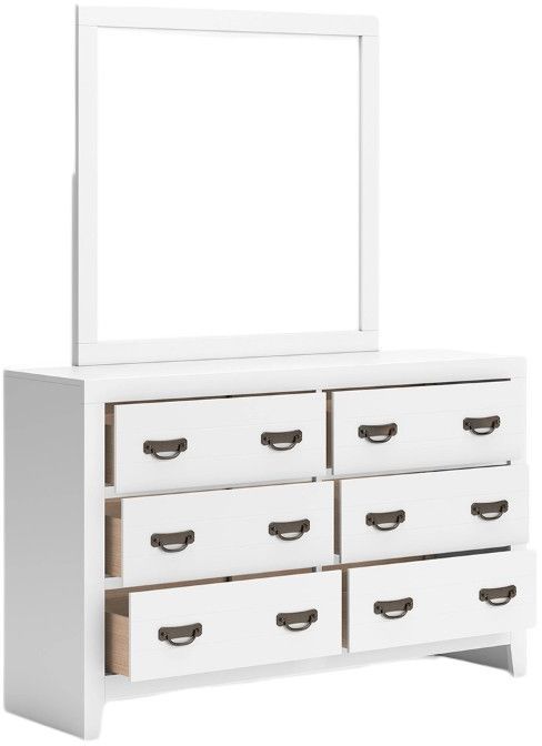 Signature Design by Ashley® Binterglen 4-Piece White Twin Panel Bedroom Set-3