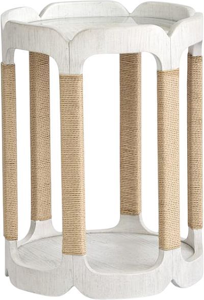 Magnussen Home® Sunset Cove Moonlight Pearl Drum Table-0
