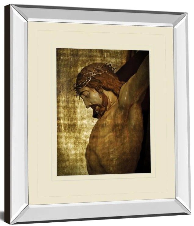 Classy Art Jesus Christ by Nito Mirror Framed Wall Art-1