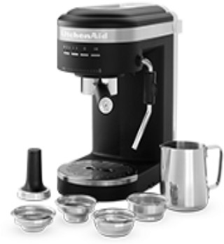 KitchenAid® Black Matte Semi-Automatic Espresso Machine | Frank's