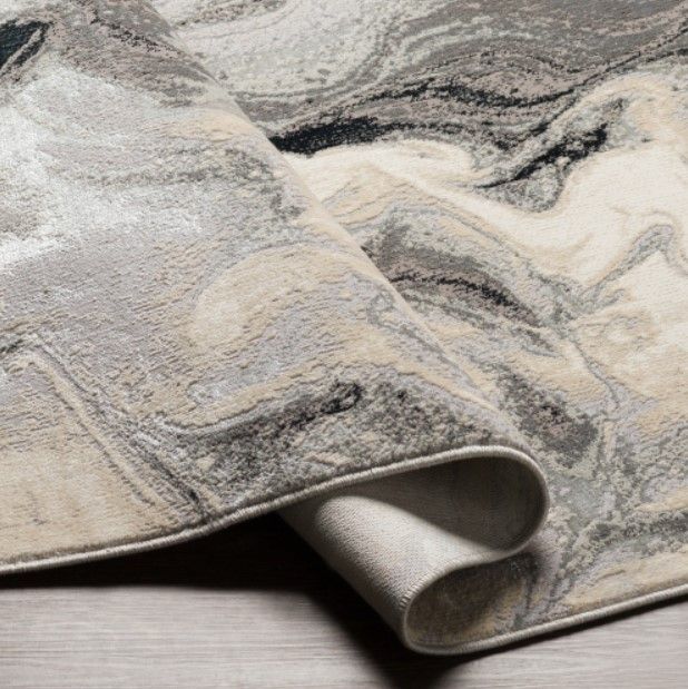 Surya Impulse Black/Gray/White 4'x6' Area Rug-3