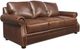 USA Premium Leather Furniture Chocolate Sofa-0