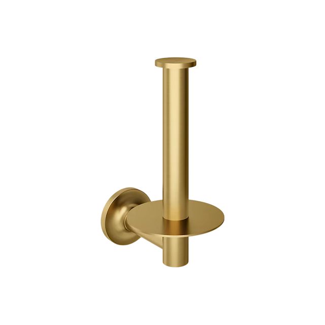 KOHLER® Purist® Vibrant Brushed Moderne Brass Vertical Toilet Paper Holder-0