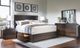 Legacy Classic Architect Onyx Queen Bookcase Panel Bed with 1-Side Storage-1